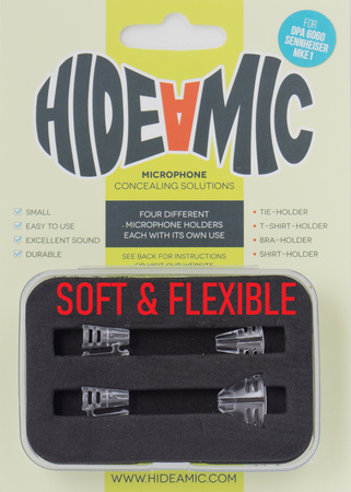 Hide-A-Mic ZESTAW 4 UCHWYTÓW do DPA 6060 oraz SENNHEISER MKE1 - SOFT & FLEXIBLE
