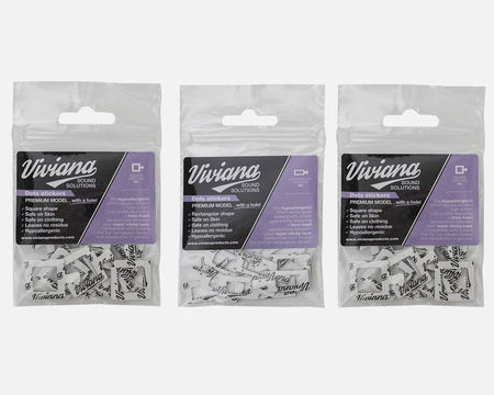 VIVIANA DOTS PREMIUM WITH A HOLE RECTANGULAR (naklejki z dziurką) - prostokątne