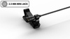 DPA 2061 - BLACK OMNIDIRECTIONAL LAVALIER MICROPHONE, LOUD SPL, MINI-JACK, w/ Accessories