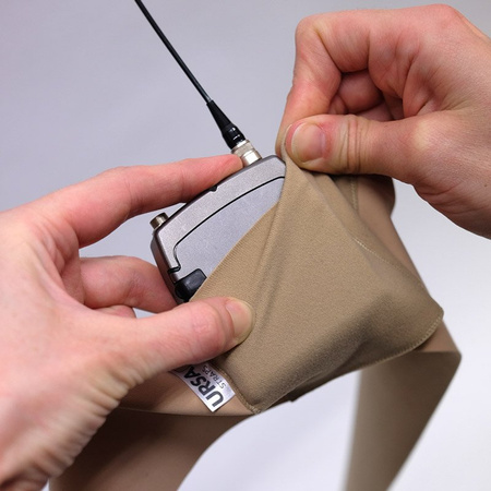 URSA STRAPS pas na talię MEDIUM - duża kieszeń, czarny