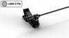 DPA 2061 - BLACK OMNIDIRECTIONAL LAVALIER MICROPHONE, LOUD SPL, 3-PIN LEMO w/ Accessories