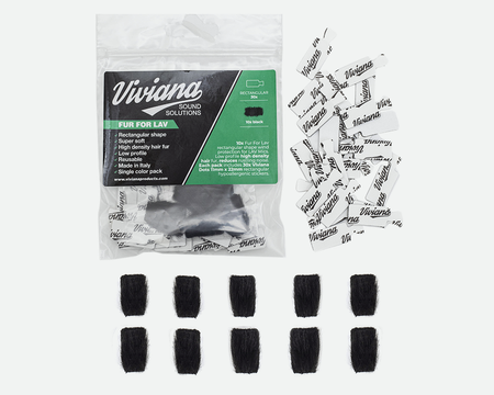 VIVIANA FUR FOR LAV RECTANGULAR BLACK