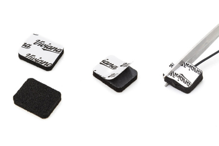 VIVIANA PAD BLACK - SAMOPRZYLEPNE PIANKI CZARNE - 12 szt.