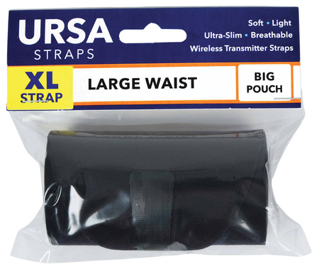 URSA STRAPS pas na talię XL - duża kieszeń, czarny