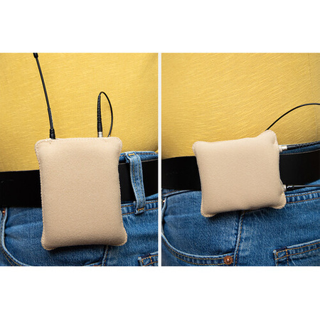 VIVIANA BELT PUFFY POUCH SMALL BLACK