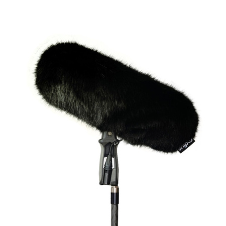 REPLACEMENT WINDCOVER FOR RYCOTE WS3 (The Perfect 416 Windshield), BLACK FUR
