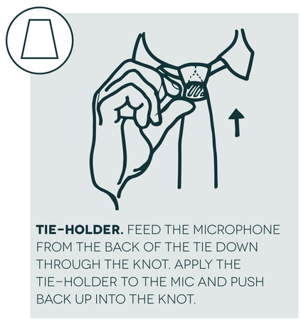 Hide-A-Mic TIE HOLDER do DPA4060/4071 - czarny