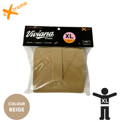 VIVIANA STRAPS EXTREME PAS NA TALIĘ ROZMIAR XL - CIELISTY