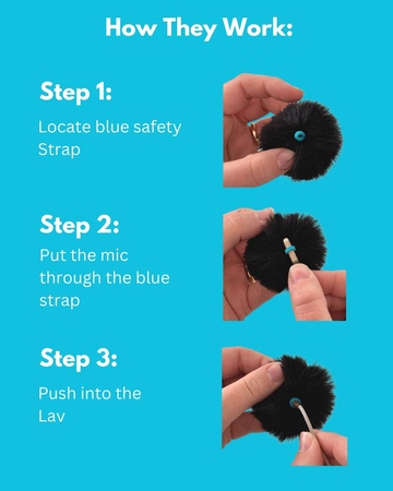 MINI URCHIN FUTRO NA MIKROPORT, CZARNE - 1 szt.