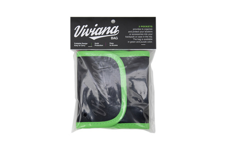 VIVIANA small green accessory organizer