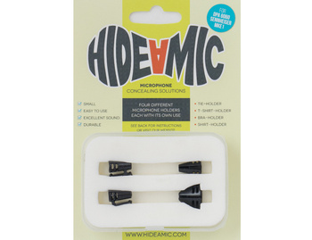 HIDE-A-MIC set of 4 holders DPA 6060 / Sennheiser MKE1, czarny