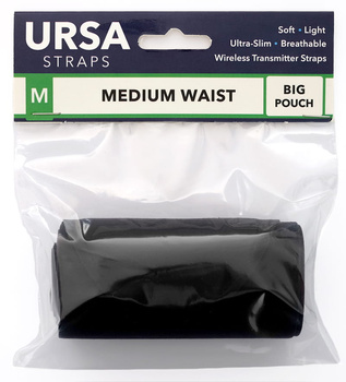URSA STRAPS pas na talię MEDIUM - duża kieszeń, czarny