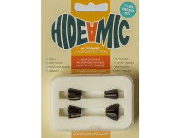 HIDE-A-MIC set of 4 holders DPA 4060, black