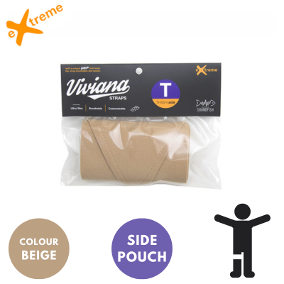 VIVIANA STRAPS EXTREME thigh side Beige