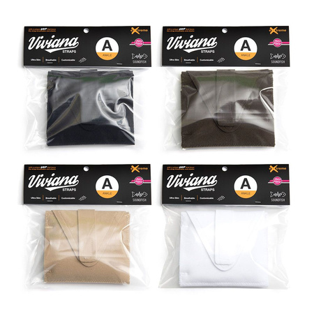 VIVIANA STRAPS EXTREME PUFFY POUCH - PAS NA KOSTKĘ CZARNY Z MIĘKKĄ KIESZENIĄ