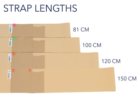 URSA STRAPS pas na talię MEDIUM - duża kieszeń, czarny