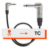 Tentacle to 6.3mm jack cable 90°